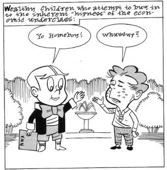 She said, "Hang the rich."