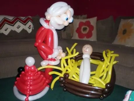 Away in a manger, no crib for his bed