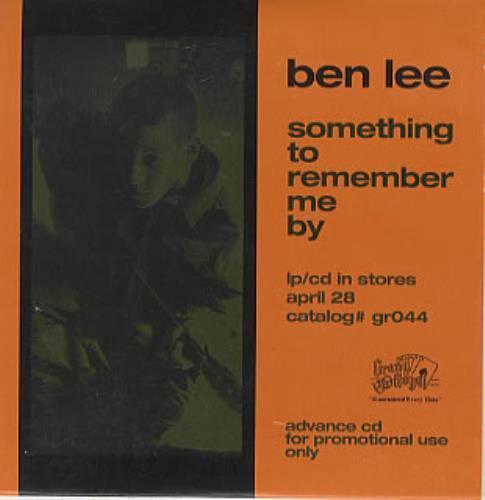 One for Friday: Ben Lee, "End of the World"