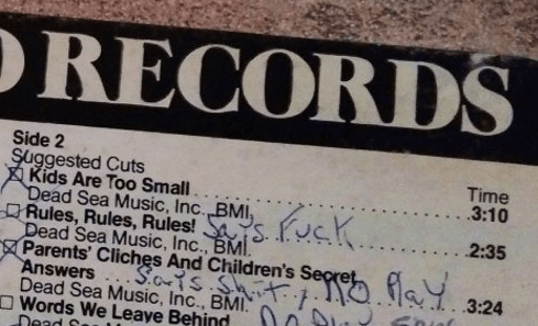 Radio Days — Tracklist stickers