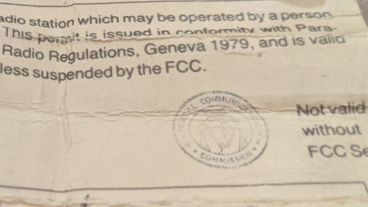 Radio Days — Federal Communications Commission Restricted Radiotelephone Operator Permit